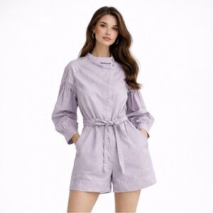 AKNVAS Lavender Romper | Designer Editorial Chic | Size S
